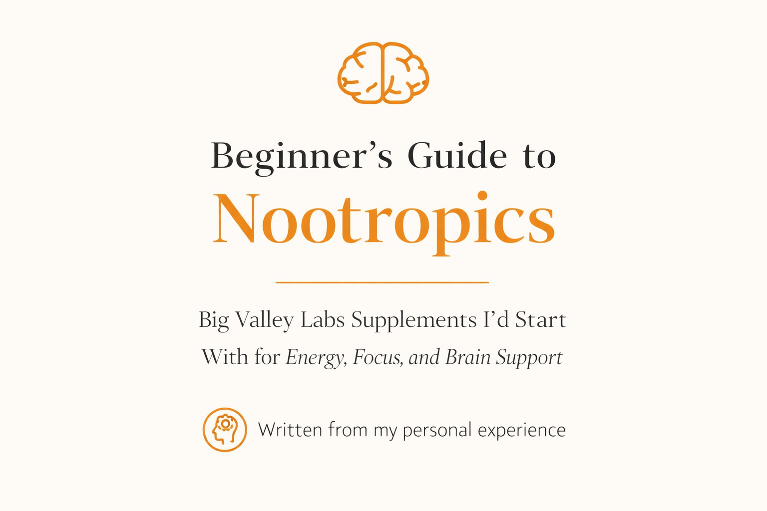 Beginner’s Guide to Nootropics: Best Big Valley Labs Supplements for Energy, Focus, and Brain Support