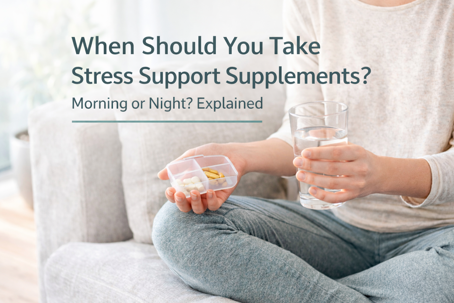 When Should You Take Stress Support Supplements? Morning vs Night Explained